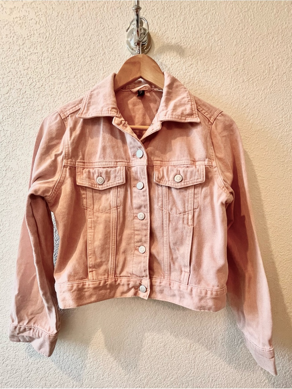 H&M Dusty Pink Denim Jacket